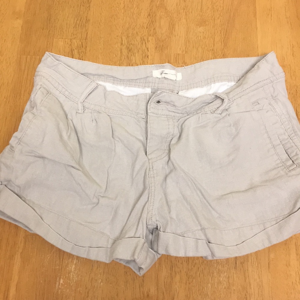 Khaki cargo shorts